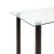 Τραπέζι TEIDE Διάφανο/Μαύρο Γυαλί/Μέταλλο 140x80x75cm 14320040 ArteLibre |  Τραπέζια στο espiti