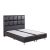 Κρεβάτι CLEMENTINE Μαύρο PU (Στρώμα 160x200cm) 14810003 ArteLibre |  Κρεβάτια στο espiti