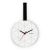 Ρολόι Τοίχου MINUET Λευκό/Μαύρο Ξύλο/Ύφασμα 23x23x2cm 14570342 ArteLibre |  Ρολόγια στο espiti