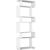 Βιβλιοθήκη OSMOND Λευκό Μοριοσανίδα/Μελαμίνη 60x20x157cm 14410287 ArteLibre