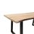 Τραπέζι Miles pakoworld μασίφ ξύλο 4εκ καρυδί-πόδι μαύρο 140x80x78εκ |  Τραπέζια στο espiti