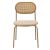 Καρέκλα James pakoworld pe rattan ύφασμα μπεζ-μέταλλο φυσικό |  Καρέκλες στο espiti