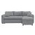 Γωνιακός καναπές-κρεβάτι αναστρέψιμος Lilian pakoworld ύφασμα γκρι 225x148x81εκ |  Καναπέδες γωνιακοί στο espiti