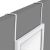 Καθρέπτης πόρτας PWD-0111 pakoworld polyresin-λευκό 34x1.7x94εκ |  Καθρέπτες στο espiti