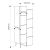 Ντουλάπι-στήλη Romane pakoworld φυσικό 62.2x37.4x155.4εκ |  Παπουτσοθήκες στο espiti