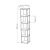 Βιβλιoθήκη στήλη Raphael pakoworld φυσικό 31,5x31,5x159εκ |  Βιβλιοθήκες στο espiti