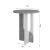 Βοηθητικό τραπέζι Luna pakoworld φυσικό-λευκό Φ40x47εκ |  Τραπεζάκια βοηθητικά στο espiti