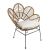 Καρέκλα Κήπου ALFIUS Φυσικό/Μαύρο Μέταλλο/Rattan 72x62x86cm 14510028 ArteLibre |  Καναπέδες - Καρέκλες  στο espiti