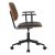 Καρέκλα γραφείου εργασίας Endika pakoworld μαύρο pu - ξύλο καρυδί |  Καρέκλες γραφείου στο espiti