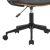 Καρέκλα γραφείου εργασίας Endika pakoworld μαύρο pu - ξύλο καρυδί |  Καρέκλες γραφείου στο espiti