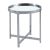 Βοηθητικό τραπέζι σαλονιού Tristan pakoworld μέταλλο ασημί-γυαλί Φ55x55εκ |  Τραπεζάκια βοηθητικά στο espiti