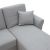 Γωνιακός καναπές κρεβάτι αναστρέψιμος Pasion pakoworld ύφασμα γκρι 240x155x84εκ |  Καναπέδες γωνιακοί στο espiti