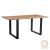 Τραπέζι Slim pakoworld μασίφ ξύλο ακακίας καρυδί-πόδι μαύρο 180x90x75.6εκ |  Τραπέζια στο espiti