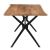 Τραπέζι Slim pakoworld μασίφ ξύλο ακακίας καρυδί-πόδι μαύρο 160x85x74.6εκ |  Τραπέζια στο espiti