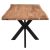 Τραπέζι Slim pakoworld μασίφ ξύλο ακακίας καρυδί-πόδι μαύρο 180x90x75.6εκ |  Τραπέζια στο espiti