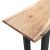 Kονσόλα Slim pakoworld ξύλο ακακίας φυσικό-πόδι μαύρο 120x40x75.5εκ |  Συρταριέρες -Κονσόλες στο espiti