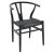 Καρέκλα Sandra pakoworld ξύλο-σχοινί μαύρο |  Καρέκλες στο espiti