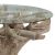 Τραπέζι Kolson pakoworld γυαλί 6mm tempered-χειροποίητo μασίφ ξύλο φυσικό 110x110x76εκ |  Τραπέζια στο espiti