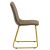 Καρέκλα Amalia pakoworld βελούδο καφέ-χρυσό πόδι |  Καρέκλες στο espiti