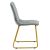 Καρέκλα Amalia pakoworld βελούδο γκρι-χρυσό πόδι |  Καρέκλες στο espiti