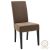 Καρέκλα Ditta pakoworld ύφασμα ανοικτό καφέ-πόδι μασίφ ξύλο μαύρο |  Καρέκλες στο espiti