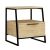 Κομοδίνο Johana pakoworld μαύρο-oak 45x40x50εκ |  Κομοδίνα στο espiti