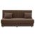Kαναπές κρεβάτι Romina pakoworld 3θέσιος ύφασμα βελουτέ μπεζ-μόκα 180x75x80εκ |  Καναπέδες στο espiti