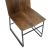 Καρέκλα Elora pakoworld μασίφ ξύλο ακακίας καρυδί-μέταλλο μαύρο |  Καρέκλες στο espiti