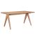 Τραπέζι Winslow pakoworld ξύλο rubberwood ανοικτό καρυδί 160x85x75εκ |  Τραπέζια στο espiti