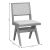 Καρέκλα Winslow pakoworld ξύλο rubberwood μαύρο-pvc rattan φυσικό-ύφασμα γκρι |  Καρέκλες στο espiti