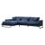 Γωνιακός καναπές PWF-0575 pakoworld δεξιά γωνία ύφασμα μπλε 308/190x92εκ |  Κατόπιν Παραγγελίας στο espiti