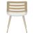 Καρέκλα Brody pakoworld pu λευκό- πόδι φυσικό |  Καρέκλες στο espiti