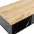 Τραπέζι σαλονιού Moses pakoworld χρώμα sonoma-μαύρο μαρμάρου 90x54x37.5εκ |  Τραπεζάκια σαλονιού στο espiti