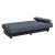 Kαναπές κρεβάτι Romina pakoworld 3θέσιος ύφασμα σκούρο γκρι 190x90x80εκ |  Καναπέδες στο espiti