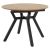 Tραπέζι Frances pakoworld επεκτεινόμενο MDF sonoma-μαύρο 100-140x100x75εκ |  Τραπέζια στο espiti