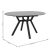 Tραπέζι Frances pakoworld επεκτεινόμενο MDF sonoma-μαύρο 100-140x100x75εκ |  Τραπέζια στο espiti
