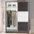 Ντουλάπα ρούχων Chase pakoworld δίφυλλη με συρόμενες πόρτες χρώμα wenge 152.5x56.5x185εκ |  Ντουλάπες ρούχων στο espiti