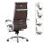 Καρέκλα γραφείου εργονομική Samurai-6 Megapap από τεχνόδερμα σε σκούρο καφέ 70x70x124/134εκ. |  Καρέκλες γραφείου στο espiti