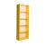 Βιβλιοθήκη μελαμίνης Max Megapap σε χρώμα κίτρινο 58x23x170εκ. |  Βιβλιοθήκες στο espiti