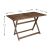 Τραπέζι πτυσσόμενο Klara Megapap από ξύλο οξιάς σε χρώμα καρυδί εμποτισμού 120x75x71εκ. |  Τραπέζια κήπου στο espiti