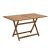 Τραπέζι πτυσσόμενο Klara Megapap από ξύλο οξιάς σε χρώμα καρυδί εμποτισμού 140x80x71εκ. |  Τραπέζια κήπου στο espiti
