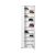 Ντουλάπα ρούχων - παπουτσοθήκη 30 ζευγών Porto μονόφυλλη με καθρέφτη λευκή 60x36x187εκ. |  Βιτρίνες - Έπιπλα εισόδου στο espiti