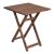 Τραπέζι πτυσσόμενο Klara Megapap από ξύλο οξιάς σε χρώμα καρυδί εμποτισμού 70x70x71εκ. |  Τραπέζια κήπου στο espiti