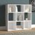 Βιβλιοθήκη Cube Megapap από μελαμίνη χρώμα λευκό 90x30x90εκ. |  Βιβλιοθήκες στο espiti