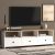 Έπιπλο τηλεόρασης Sole Megapap από μελαμίνη χρώμα λευκό - oak 150x32x47εκ. |  Έπιπλα τηλεόρασης στο espiti
