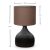 Φωτιστικό επιτραπέζιο Neil Megapap ύφασμα/μέταλλο χρώμα καφέ/μαύρο 18,5x17x32εκ. |  Επιτραπέζια στο espiti