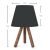 Φωτιστικό επιτραπέζιο Lander Megapap ύφασμα Pvc/ξύλο χρώμα μαύρο/καφέ 22x17x32εκ. |  Επιτραπέζια στο espiti