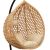 Κρεμαστή κούνια - φωλιά Alicia Megapap με wicker φυσικό & μπεζ μαξιλάρια 105x80x195εκ. |  Κούνιες στο espiti