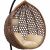 Κρεμαστή κούνια - φωλιά Alicia Megapap με wicker cappuccino & μπεζ μαξιλάρια 105x80x195εκ. |  Κούνιες στο espiti