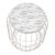Σκαμπώ - τραπεζάκι βοηθητικό Muller Megapap μεταλλικό - Mdf χρώμα λευκό 35x35x47εκ. |  Σκαμπώ στο espiti
